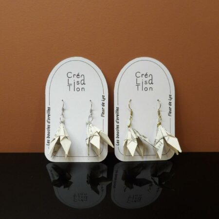 Boucles d'oreilles fleur de lys